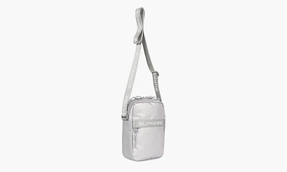Supreme Shoulder Bag Fw22 Silver