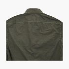 C.P. Company Logo Plaque Zipped Overshirt Olive