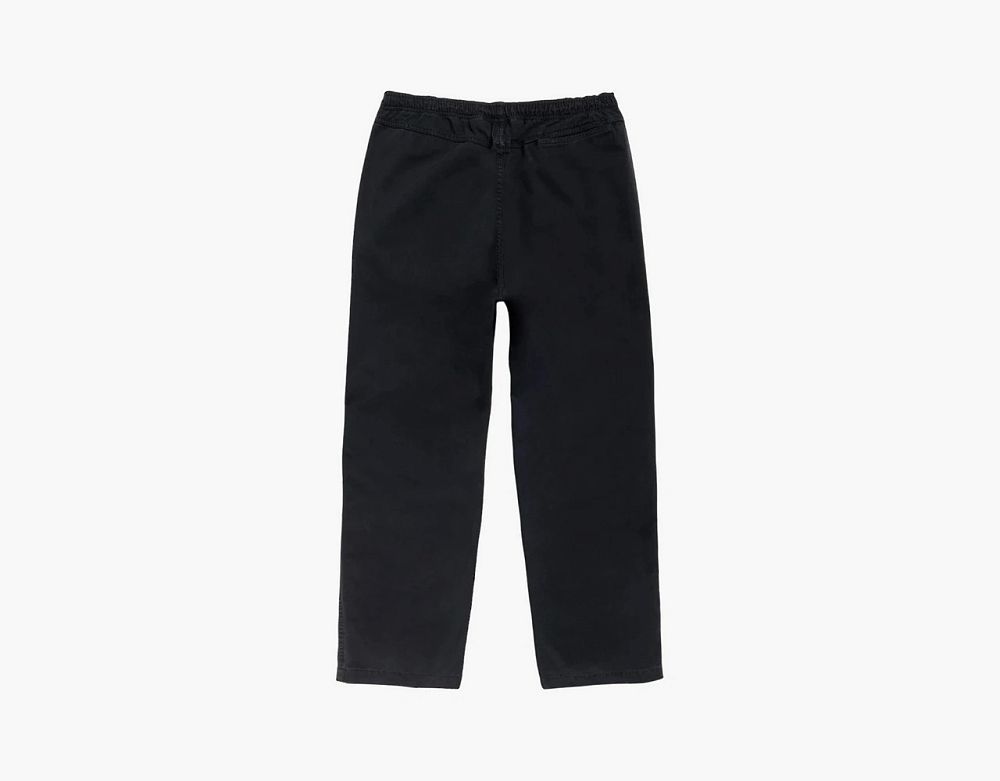 Stussy Beach Cotton Twill Pants Black