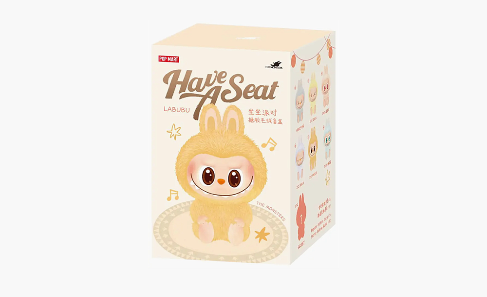 Pop Mart Labubu THE MONSTERS Have a Seat Vinyl Plush Sealed Single Blind Box Mystery