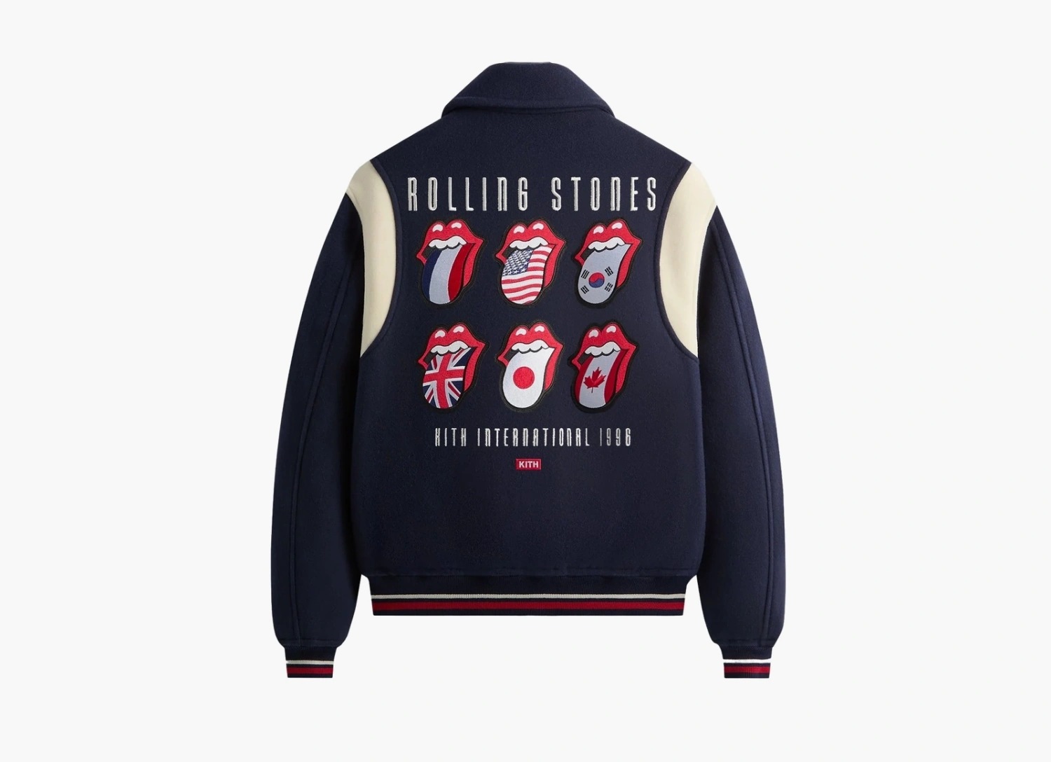 Kith For The Rolling Stones Wool Varsity Jacket Nocturnal 