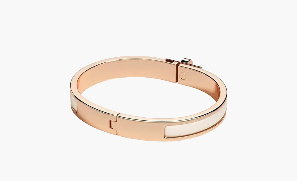 HERMES Mini Clic Kelly bracelet Rose Gold