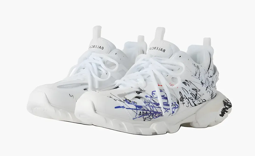 Balenciaga Track 1.0 Low Top Casual Shoes White
