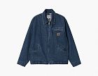 Carhartt WIP Stone Washed Rider Denim Jacket Blue