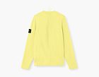Stone Island Organic Cotton Nylon Crewneck Jumper Bright Yellow