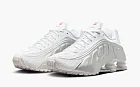 Nike Shox R4 White Metallic Silver