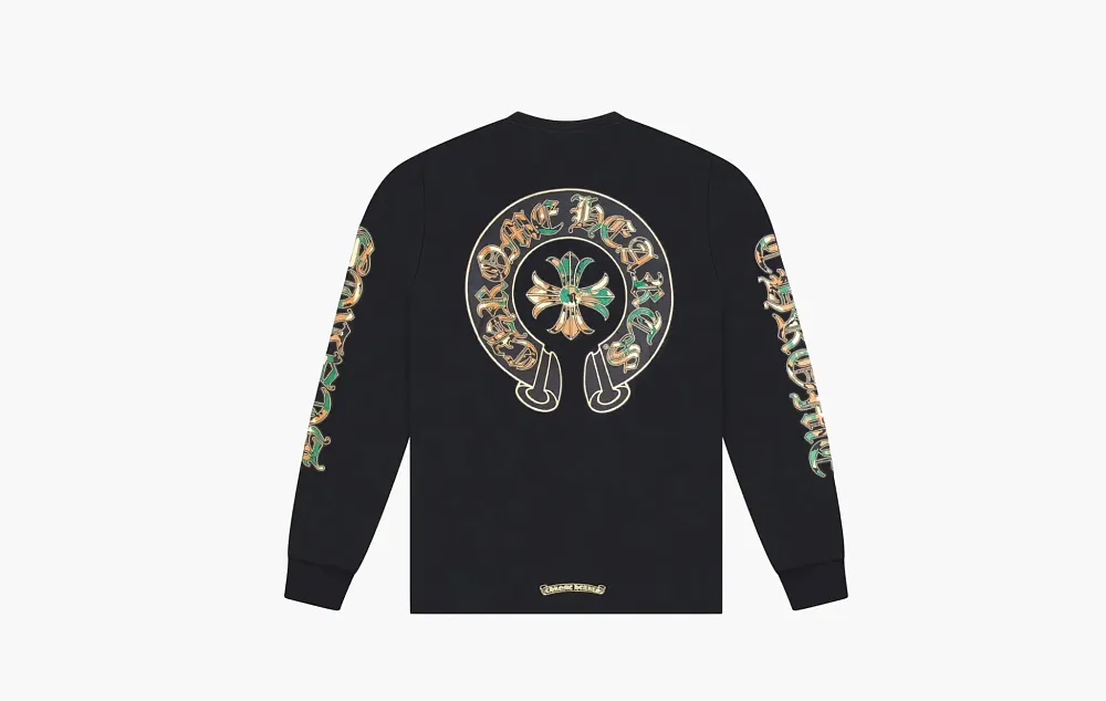 Chrome Hearts Camo Horseshoe L/S T-Shirt Black