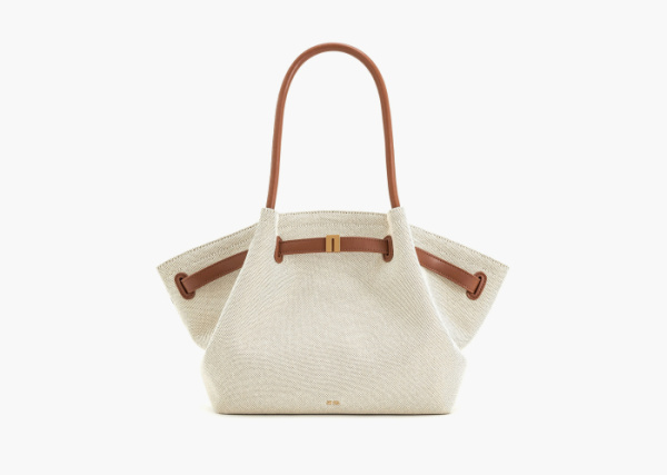 JW PEI Hana Medium Tote Bag Brown Canvas 