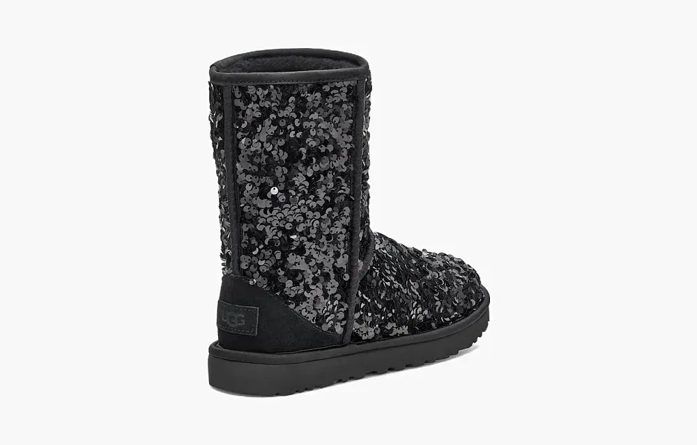 Wmns Classic Short Chunky 'Sequin - Black'