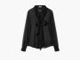 Saint Laurent Crepe Blouse Black  