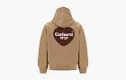 Carhartt WIP Heart Logo Hooded Sweatshirt Tan