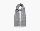 GUCCI GG Logo Wool Silk Scarf "DARK GREY"