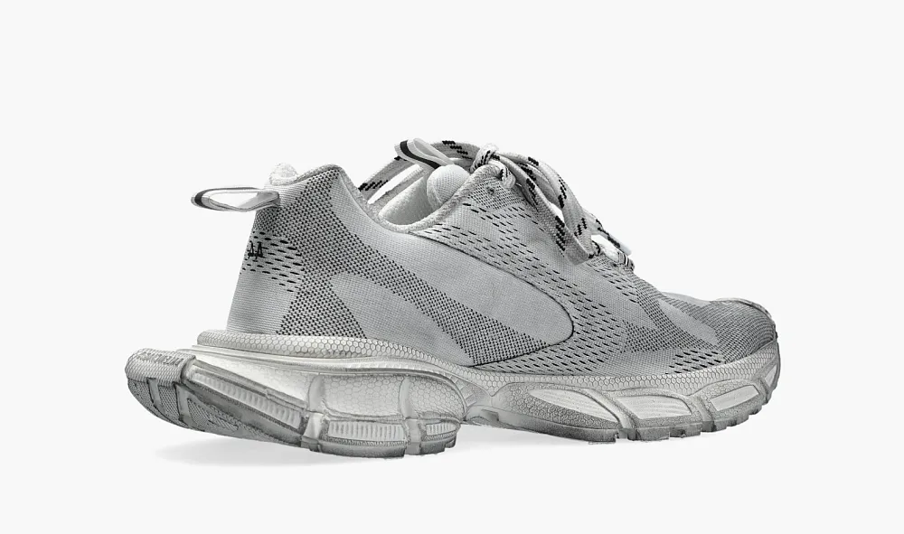 Balenciaga 3XL Knit Sneaker x Under Armour White