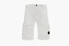 C.P. Company Lens Cargo Shorts White