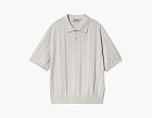 Carhartt WIP Miles Knit Polo Light Grey