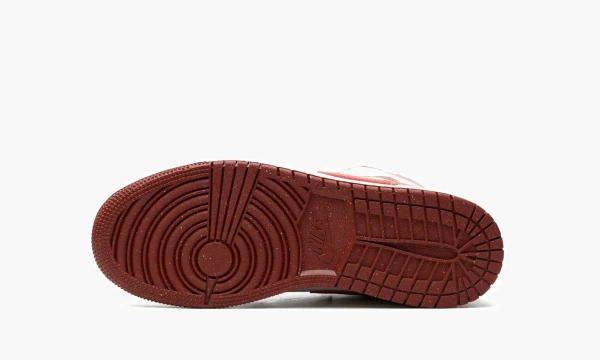 Air Jordan 1 Mid SE GS White Dune Red 