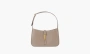 Saint Laurent Le 5 A 7 Monogram Hobo Bag Taupe 
