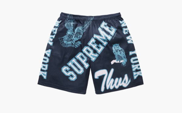 Supreme Varsity Mesh Short  Navy 
