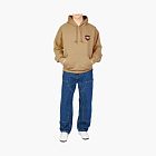 Carhartt WIP Heart Logo Hooded Sweatshirt Tan