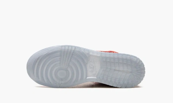 Air Jordan 1 Mid SE GS Barcelona Sweater Red Patent 