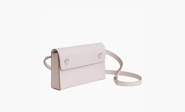 Hermès Snap Cow Leather Shoulder Bag Light Purple 