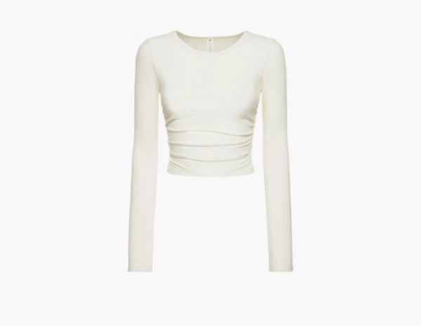 Alo Yoga Gather Long Sleeve Ivory 