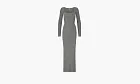 SKIMS Soft Lounge Long Sleeve Dress Grey