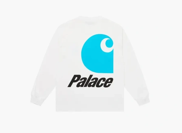 Palace x Carhartt WIP Logo Long-Sleeve White 