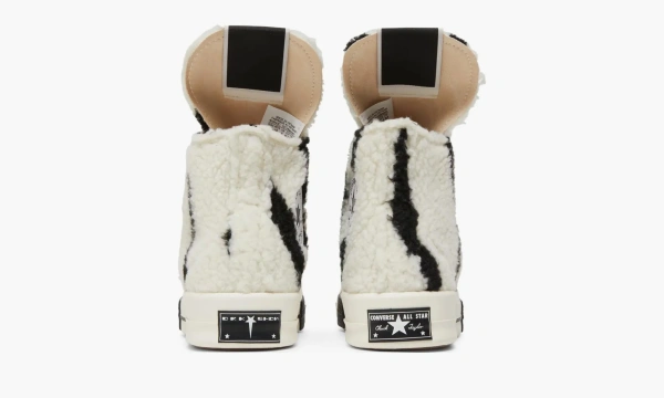 Rick Owens X Converse Chuck Taylor Drkshdw Sherpa Zebra Print 