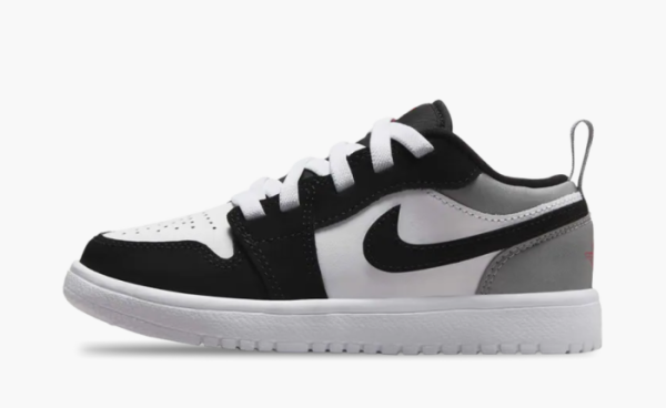 Air Jordan 1 Low ALT SE PS "White Black Matte Silver" 