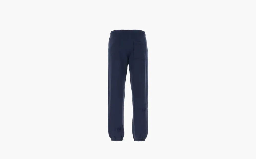 Sporty & Rich Logo-Print Tapered Trousers Blue