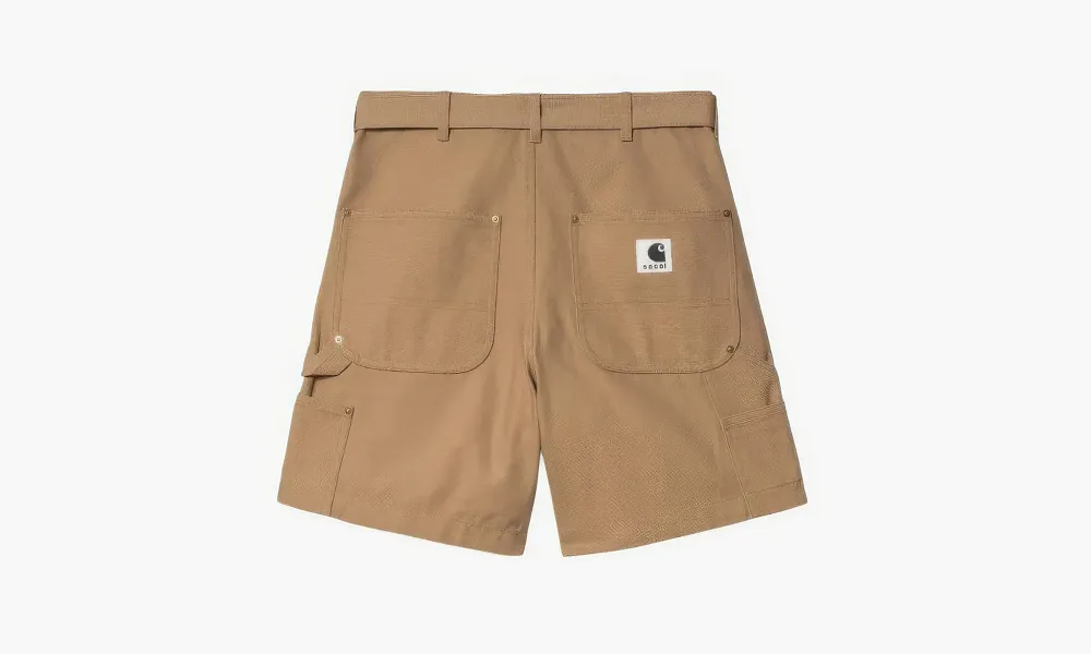 Sacai X Carhartt Shorts WIP Beige
