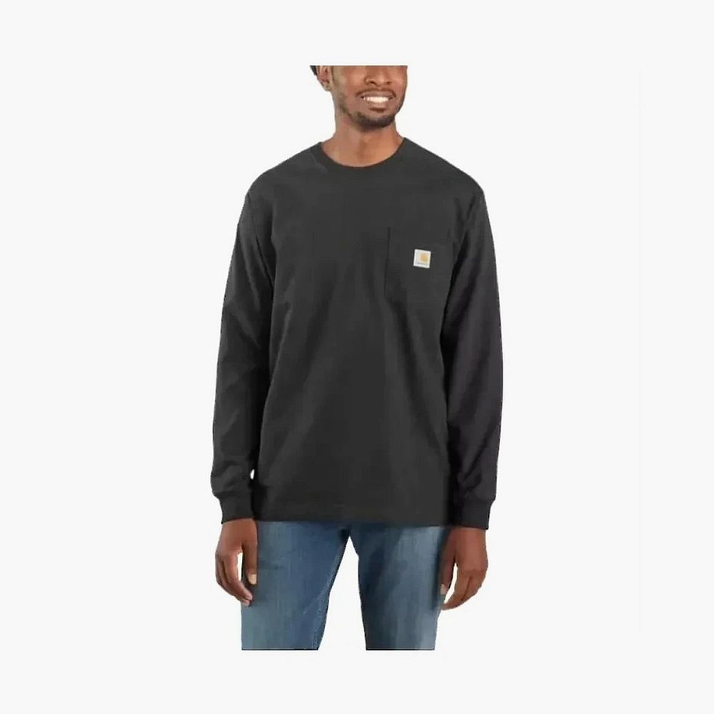 Carhartt K126 Pocket Long-Sleeve T-Shirt Charcoal