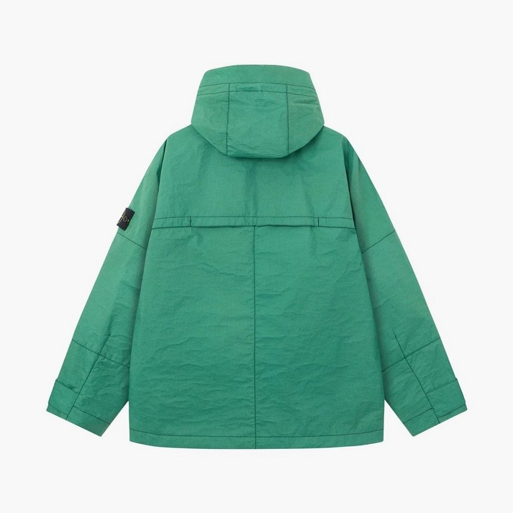 Stone Island Metal Lamina Ripstop Heat Reactive Hooded Jacket Malachite