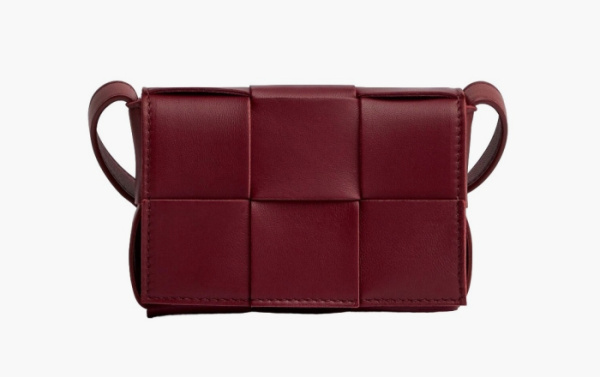 Bottega Veneta Cassette Bag Crossbody Bag Wine 