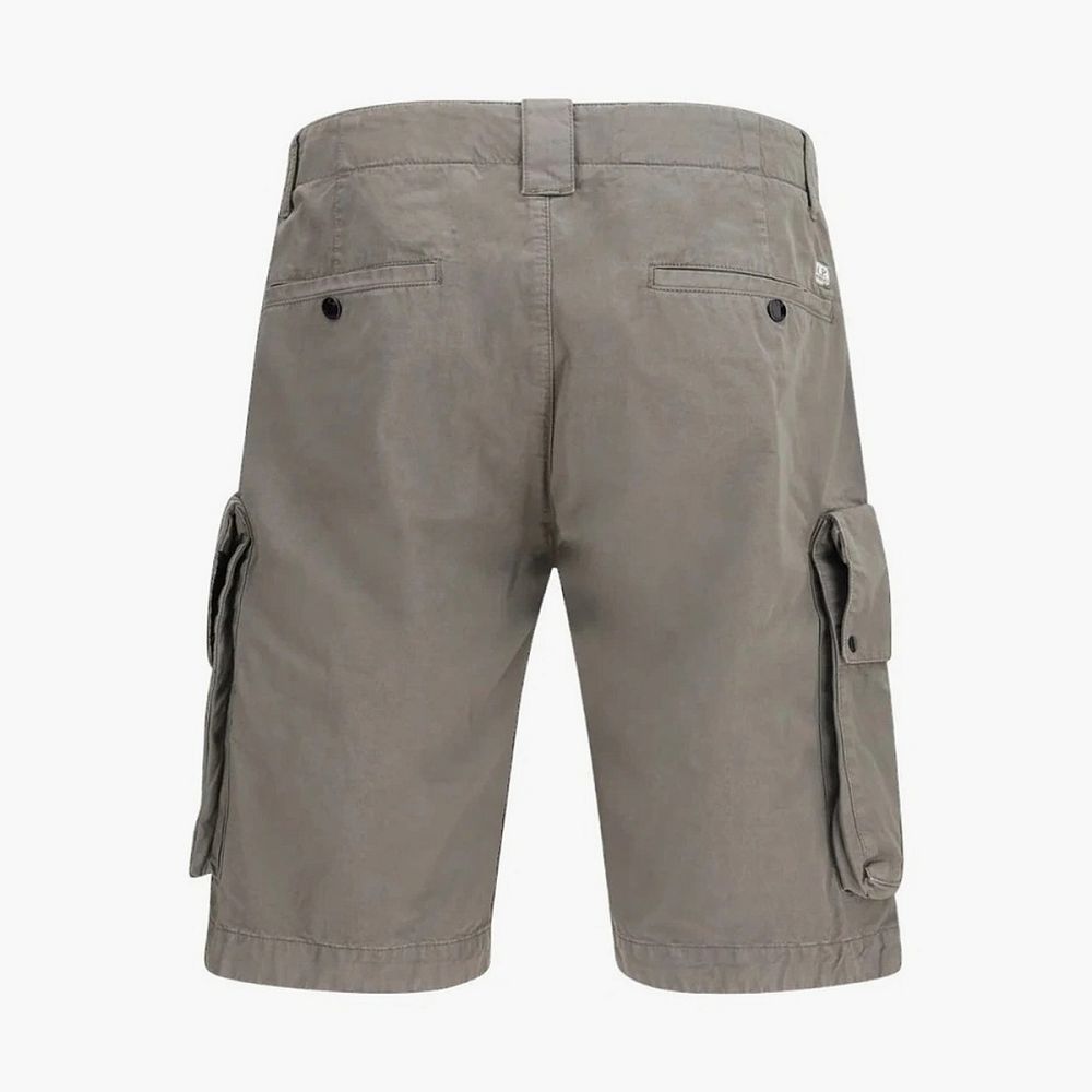 C.P. Company Cotton Gabardine Bermuda Shorts Stone Grey