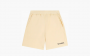 Sporty & Rich Serif Logo Soft Gym Shorts "Almond/Navy" 