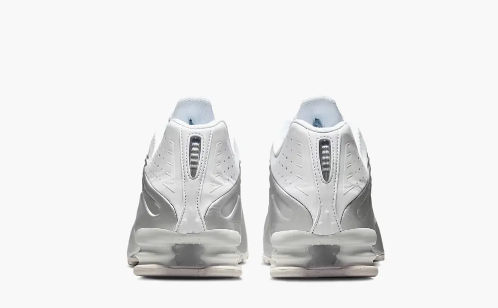 Nike Shox R4 White Metallic Silver
