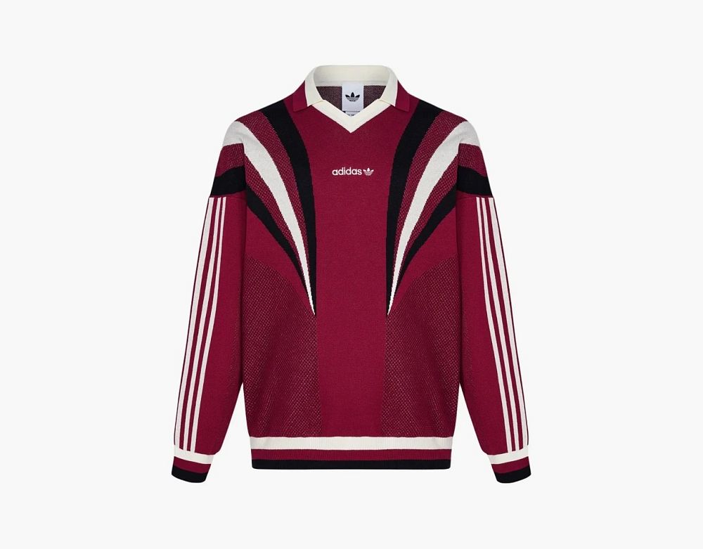 Adidas Originals Santiago Knit Sweatshirt Maroon