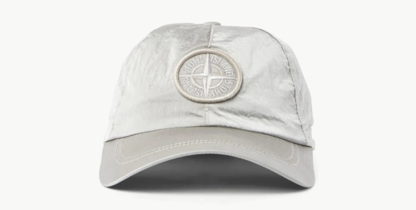 Stone Island Logo Embroidery Baseball Cap Grey  Stone Island Logo Embroidery Baseball Cap Grey
