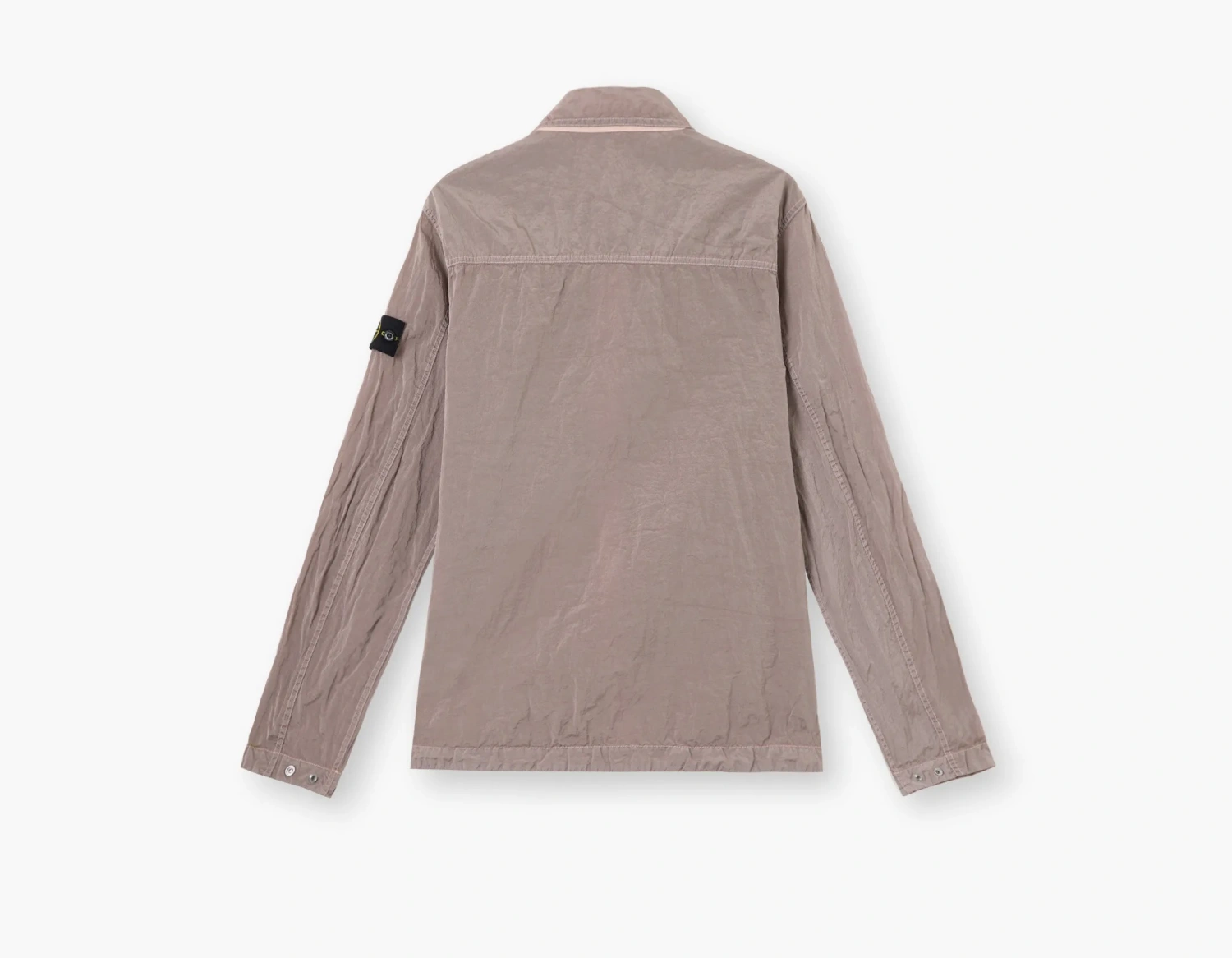 Stone Island Nylon Metal In Econyl Overshirt with Pocket and Two-Way Zip Antique Rose 