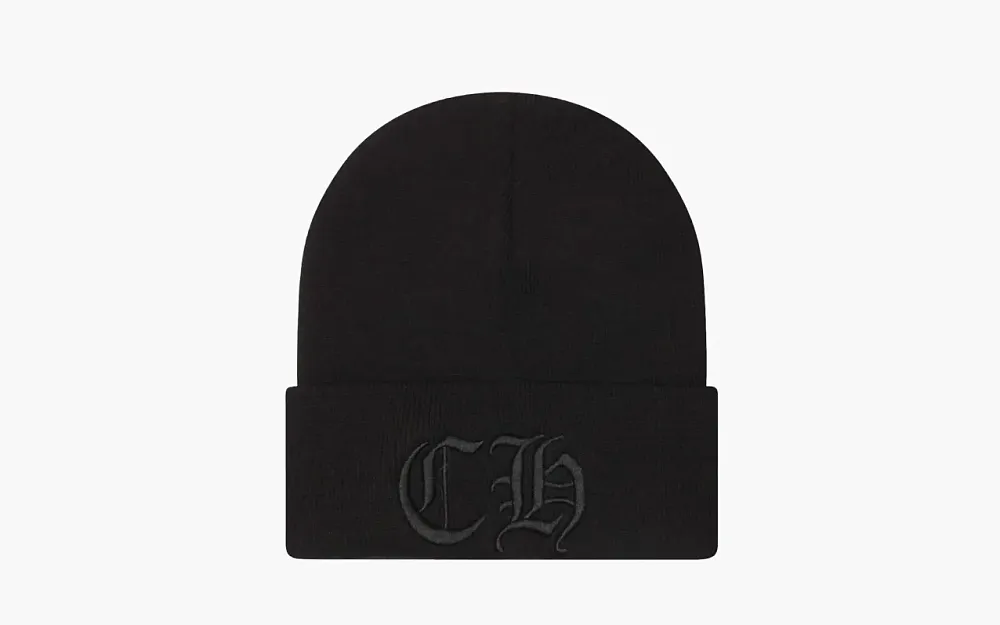 Chrome Hearts CH Logo Black Beanie Black