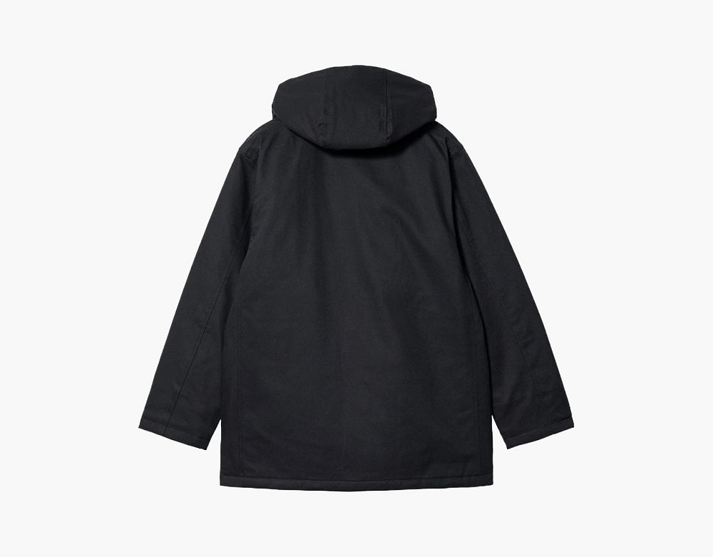 Carhartt WIP Hooded Parka Jacket Black