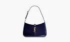Saint Laurent Le 5 A 7 Bag In Patent Leather Midnight Blue