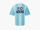 Adidas Originals Blockcore Short Sleeve Polo Pique Collar Shirt Sky Blue