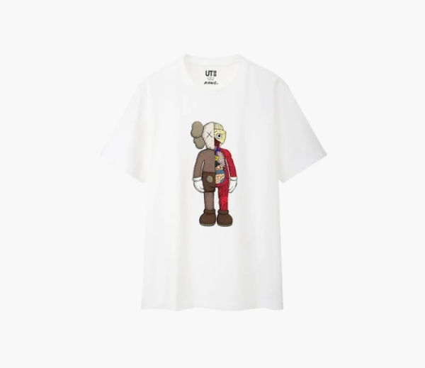 T-Shirt Kaws x Uniqlo Flayed Tee White 