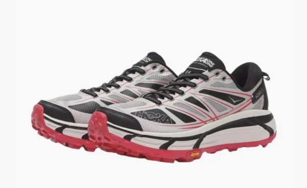 Hoka Mafate Speed 2 Galactic Grey Ruby Red 