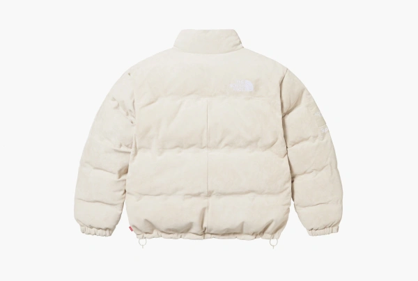 Supreme x The North Face Suede Nuptse Jacket Stone 