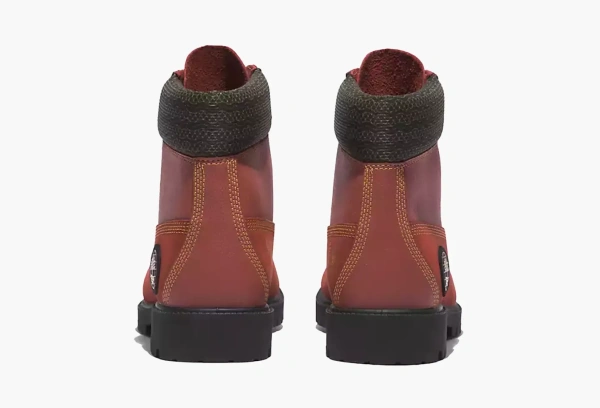 Timberland 6 Inch Lace Waterproof Boots Dark Red Nubuck 