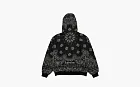 Supreme Bandana Jacquard Denim Hooded Work Jacket Black